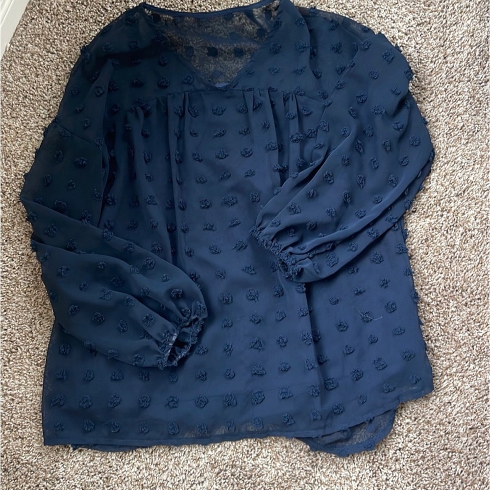 Navy Blue Women's Top